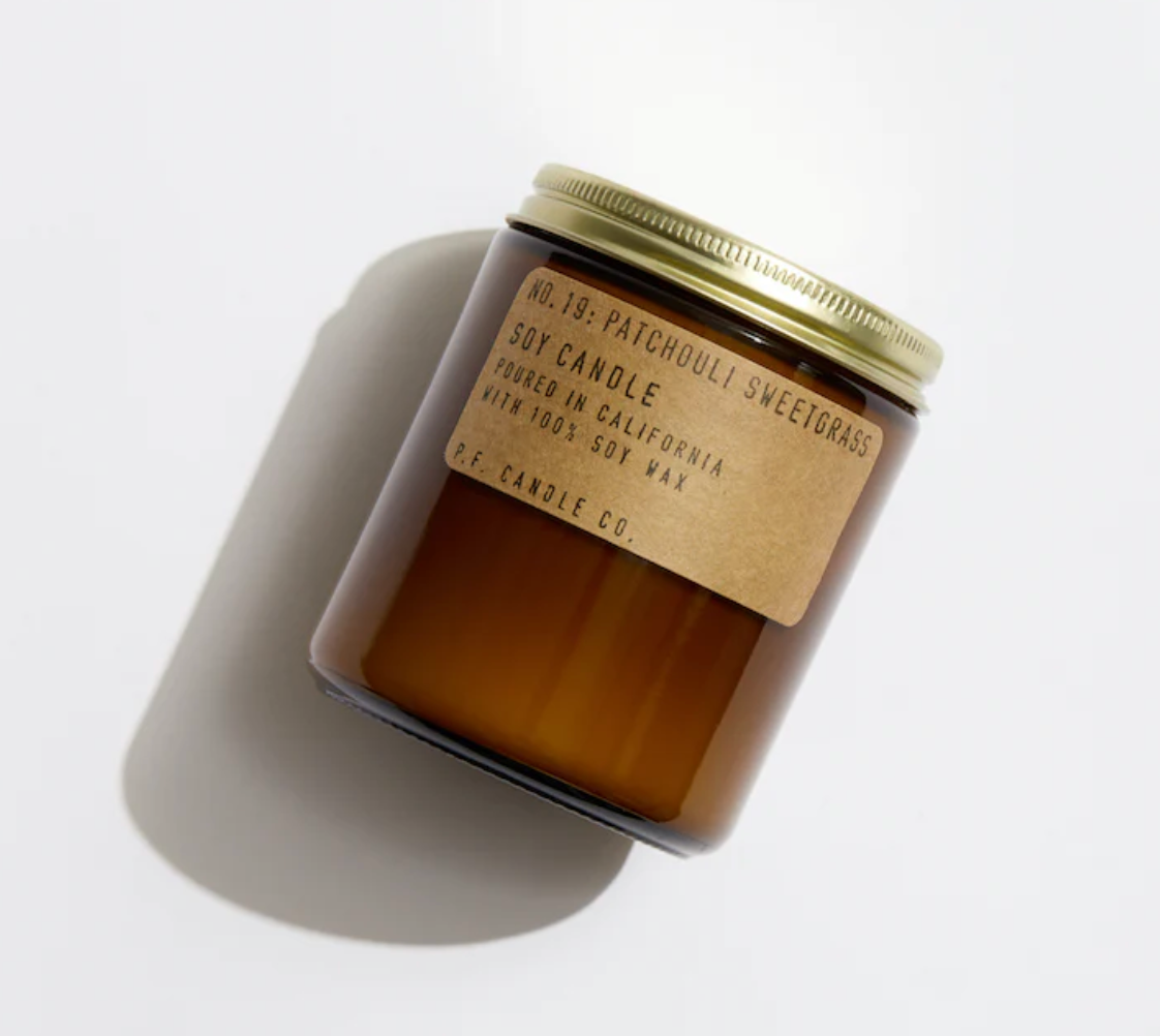 Duftkerze Patchouli Sweetgras aus Sojawachs von p.F.Candle