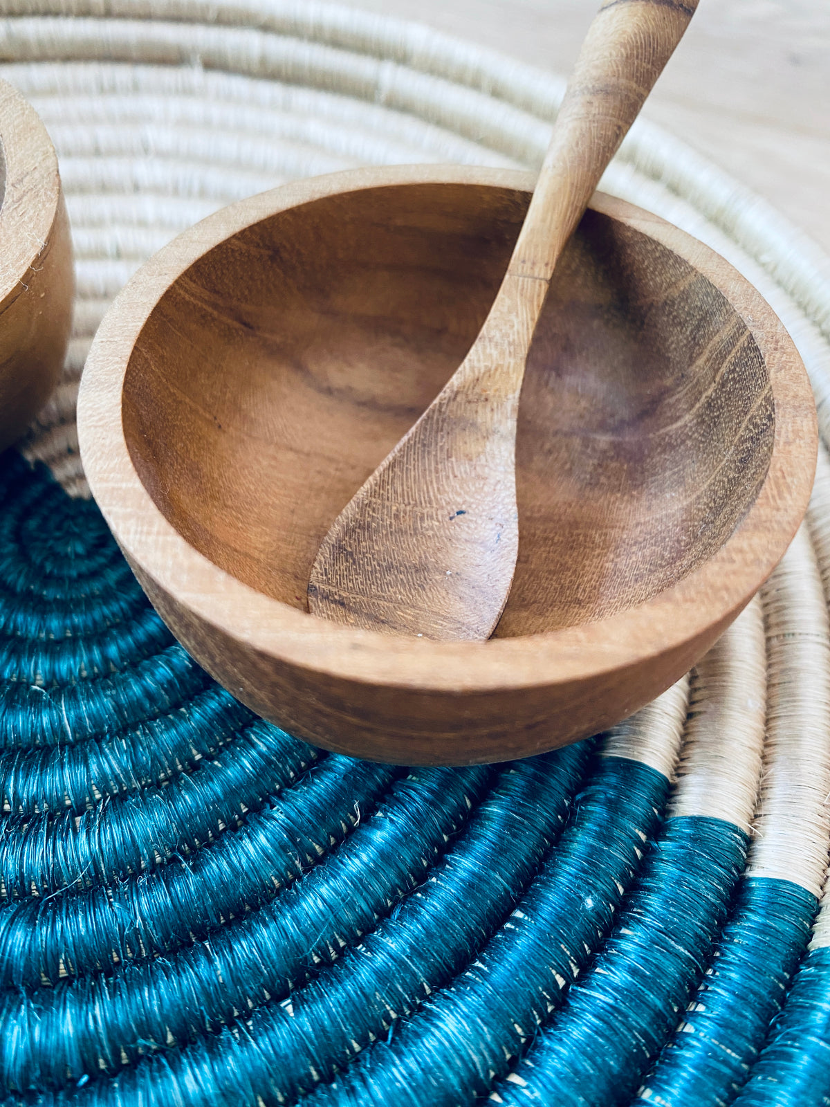 GESCHENKSET // KORBTABLETT & HOLZSCHALEN