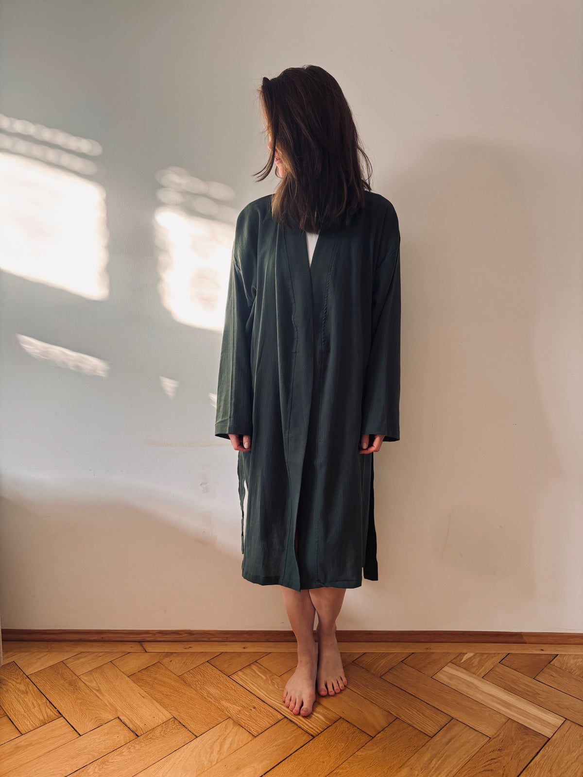 KIMONO - DUNKELGRÜN