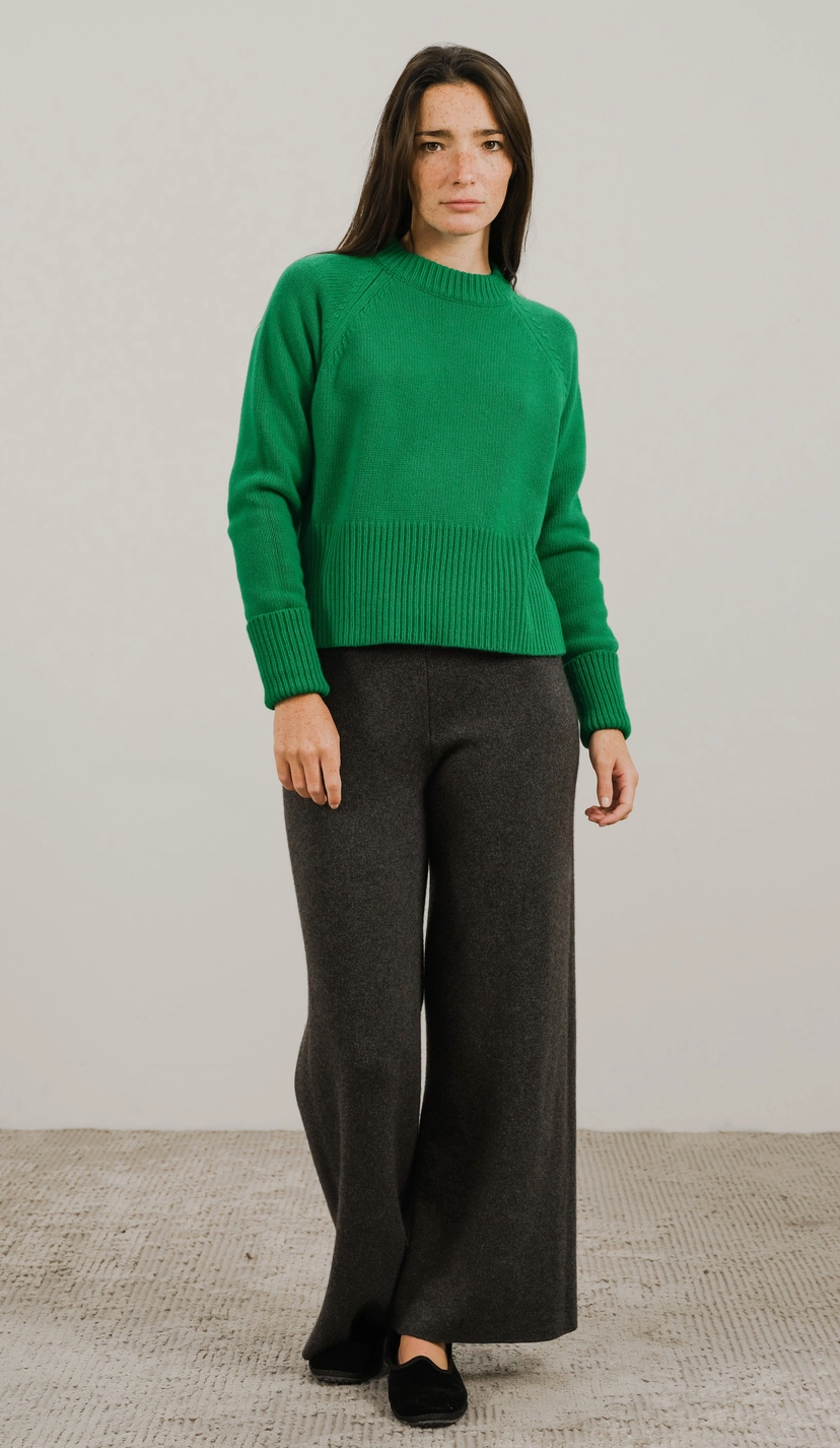 PULLOVER - GRÜN