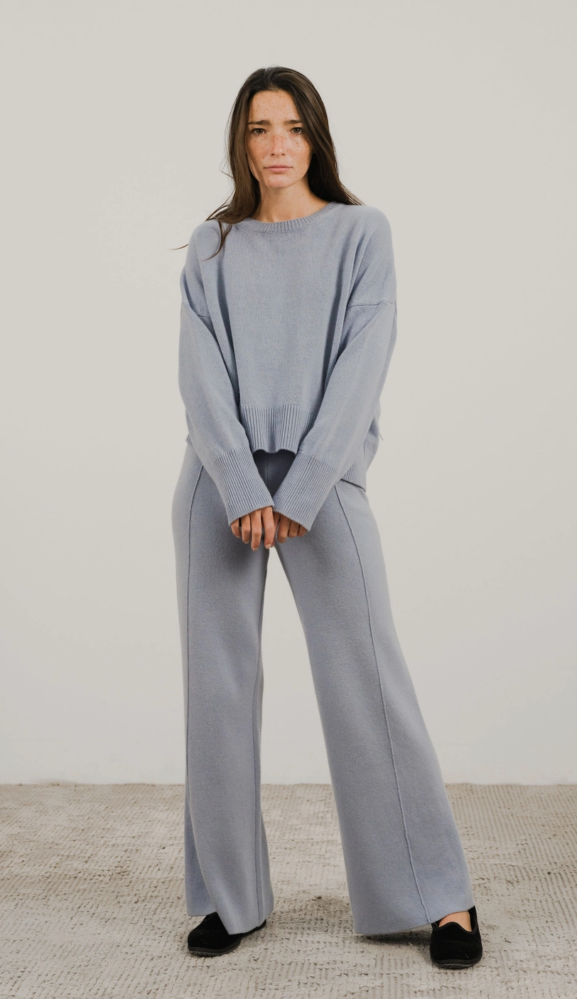 PULLOVER - BLAUGRAU