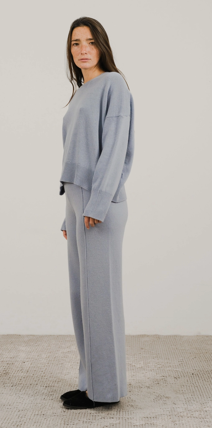 PULLOVER - BLAUGRAU