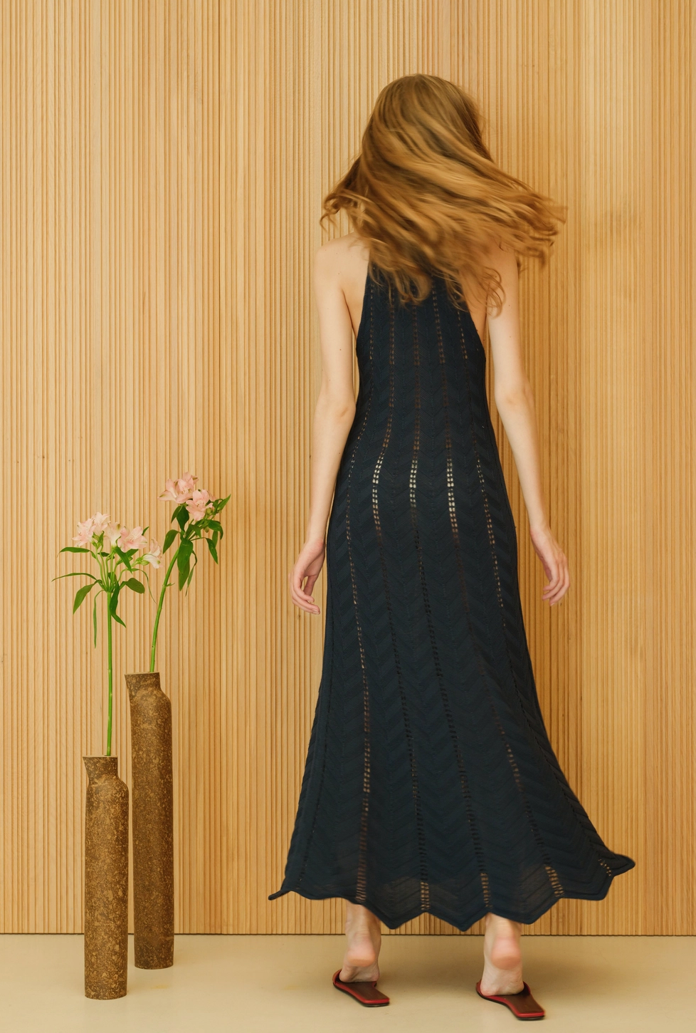 STRICKKLEID - DUNKELBLAU