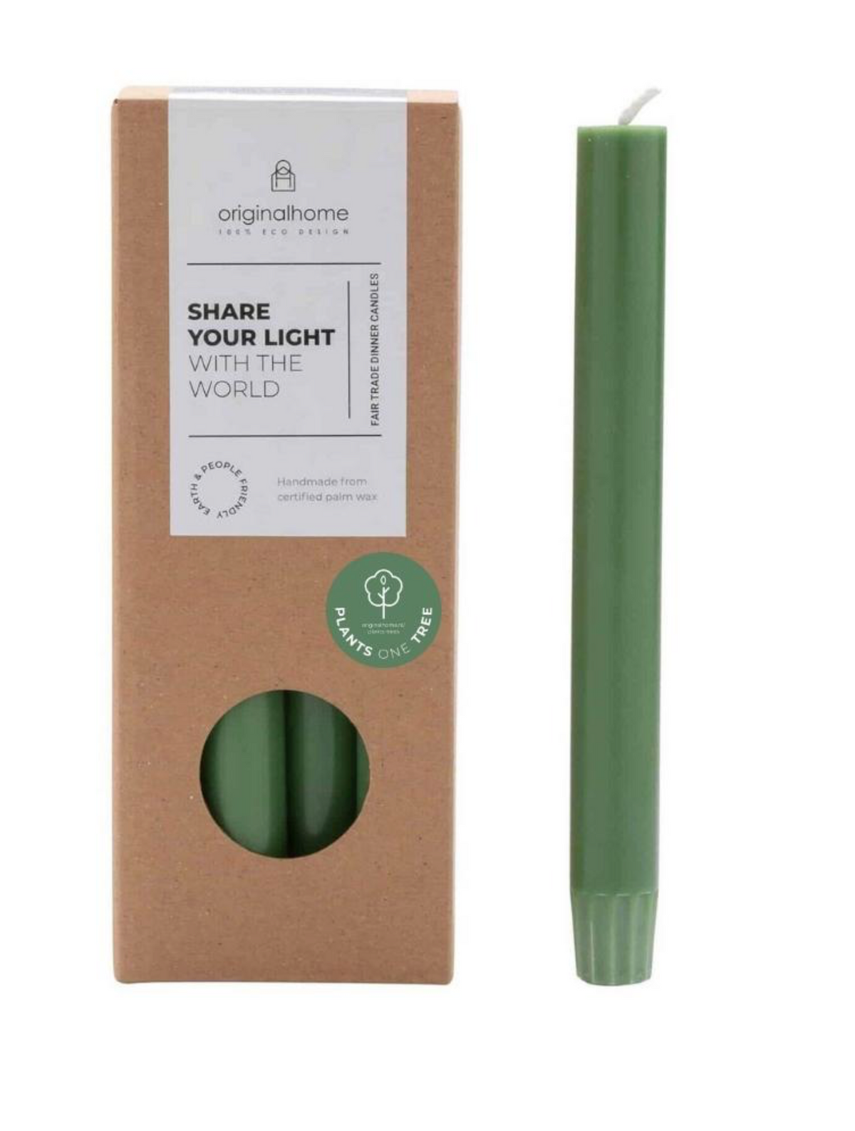 KERZEN 10-ER PACKUNG - MATCHA