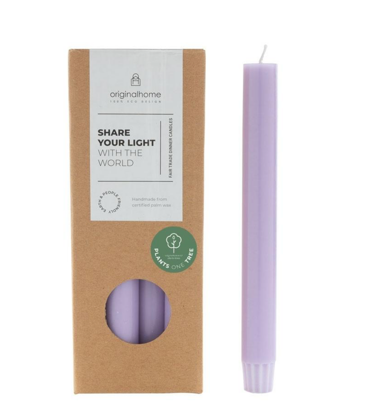 KERZEN 10-ER PACKUNG - LAVENDEL