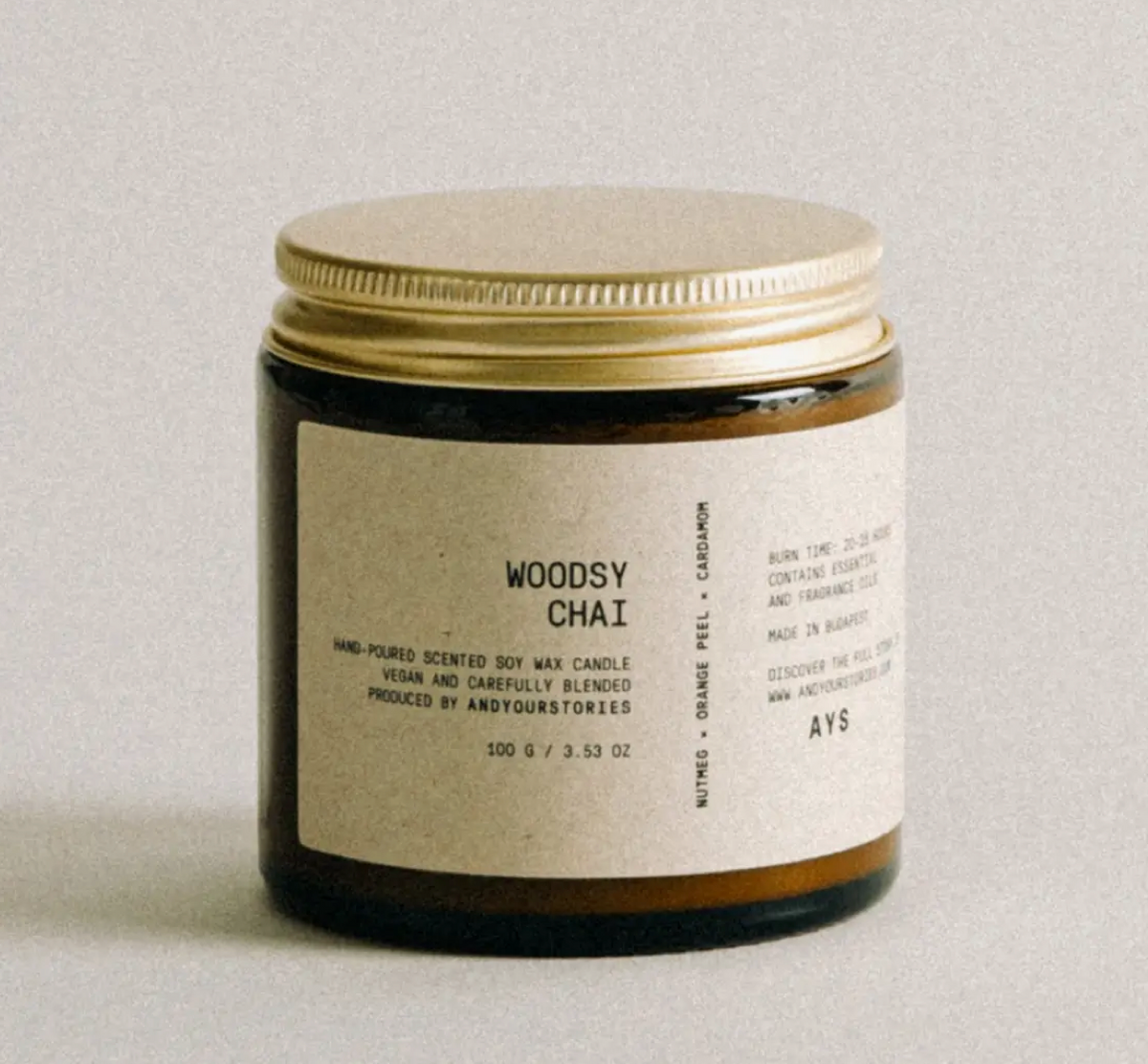 DUFTKERZE - WOODSY CHAI