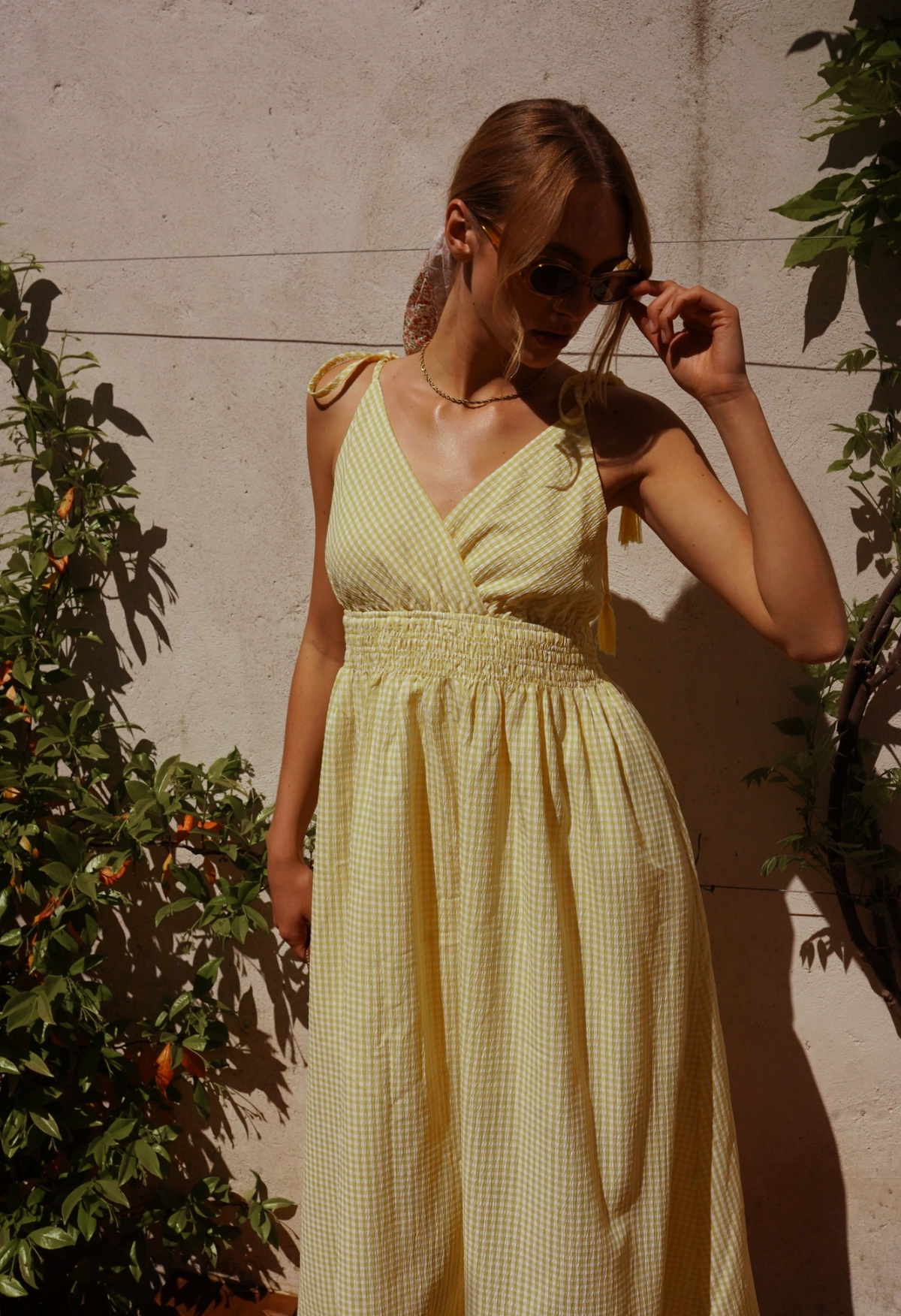 KLEID - VICHY YELLOW
