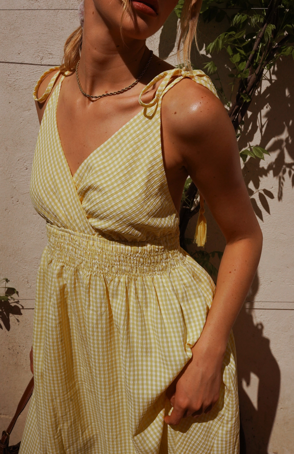 KLEID - VICHY YELLOW