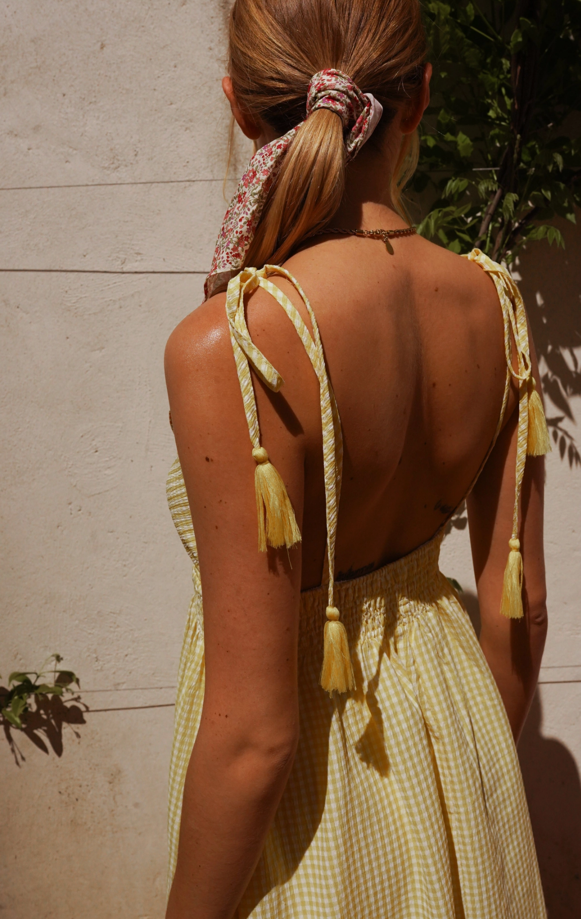 KLEID - VICHY YELLOW