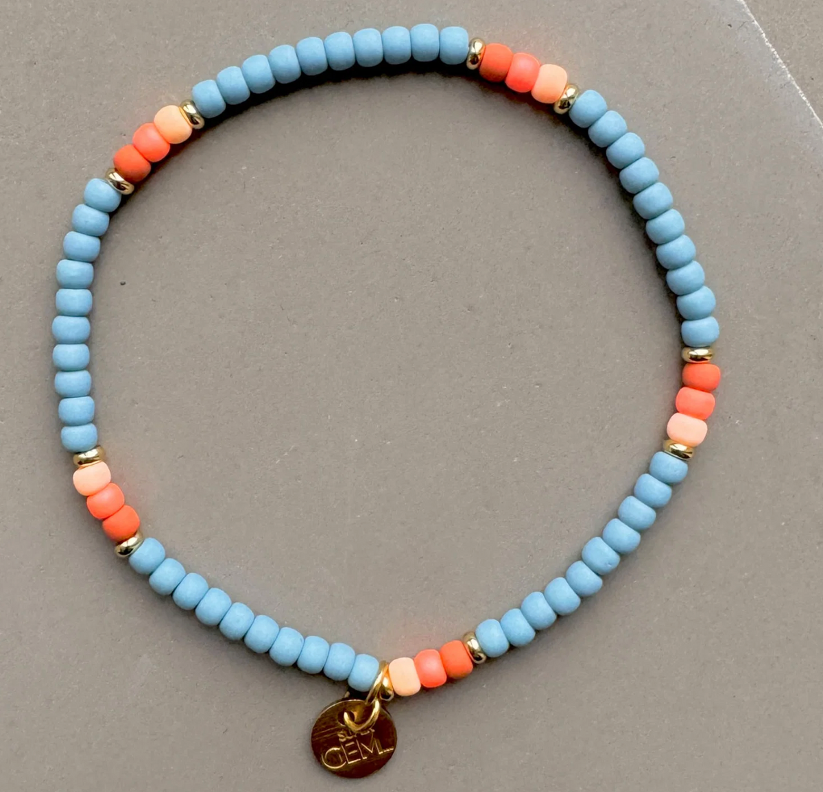 ARMBAND - MINI ROC MILKY BLUE