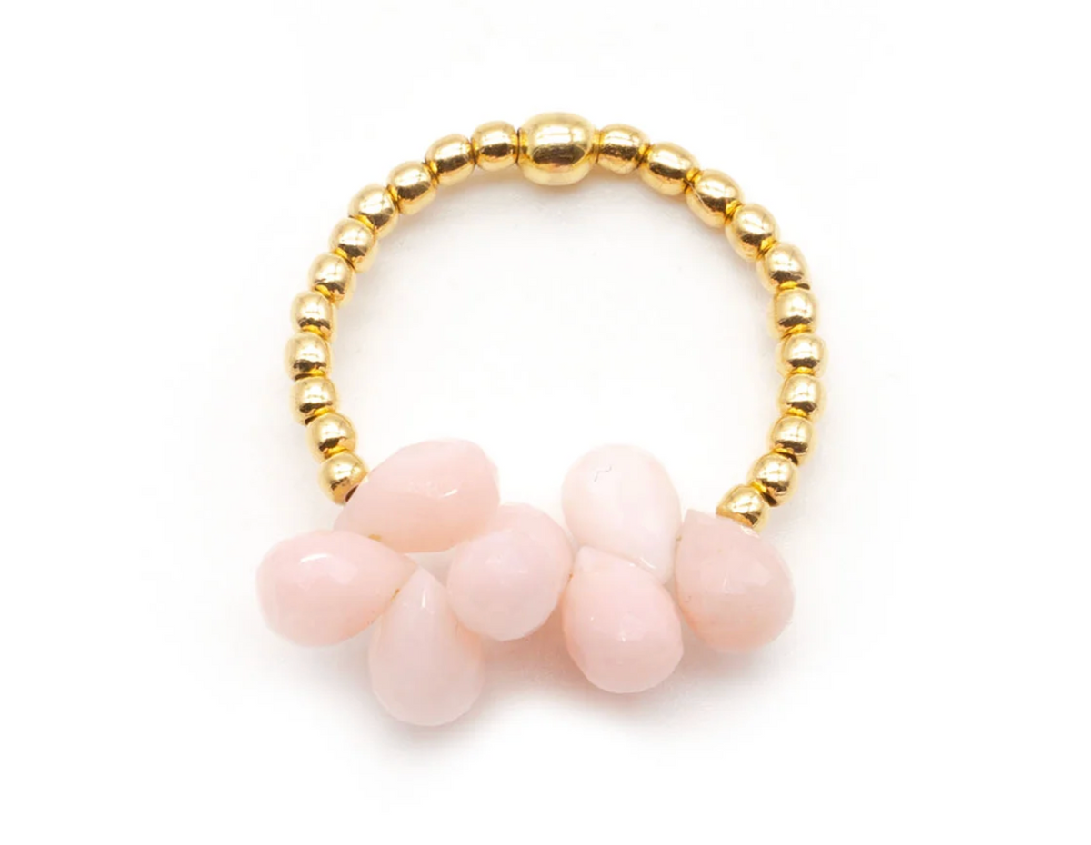 RING "DROPS LIGHT PINK"