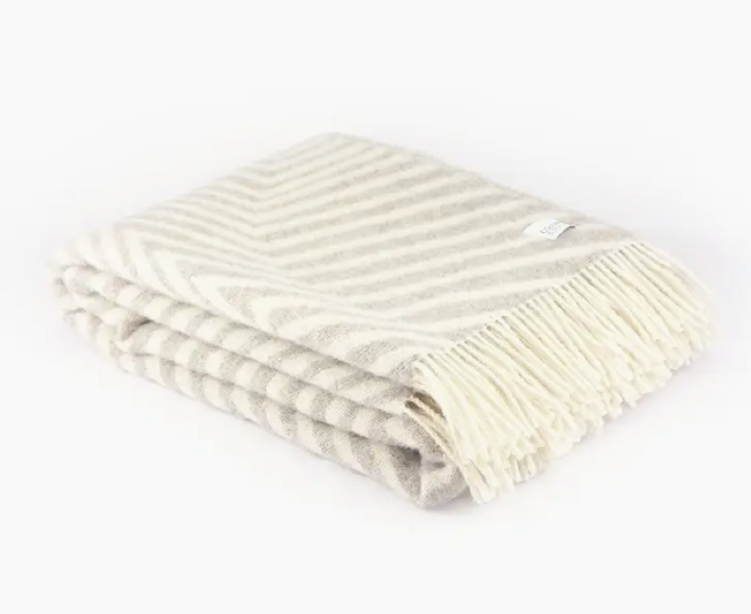 WOLLDECKE - ZEBRA BEIGE