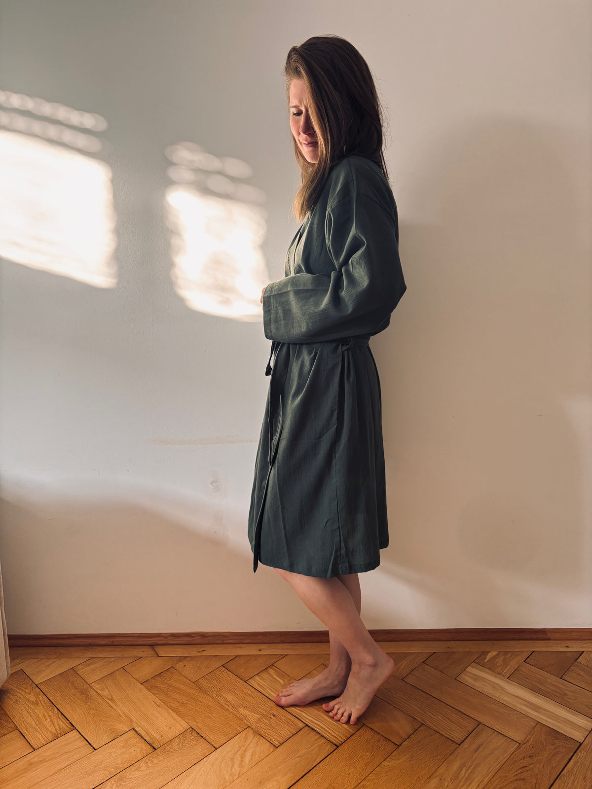 KIMONO - DUNKELGRÜN