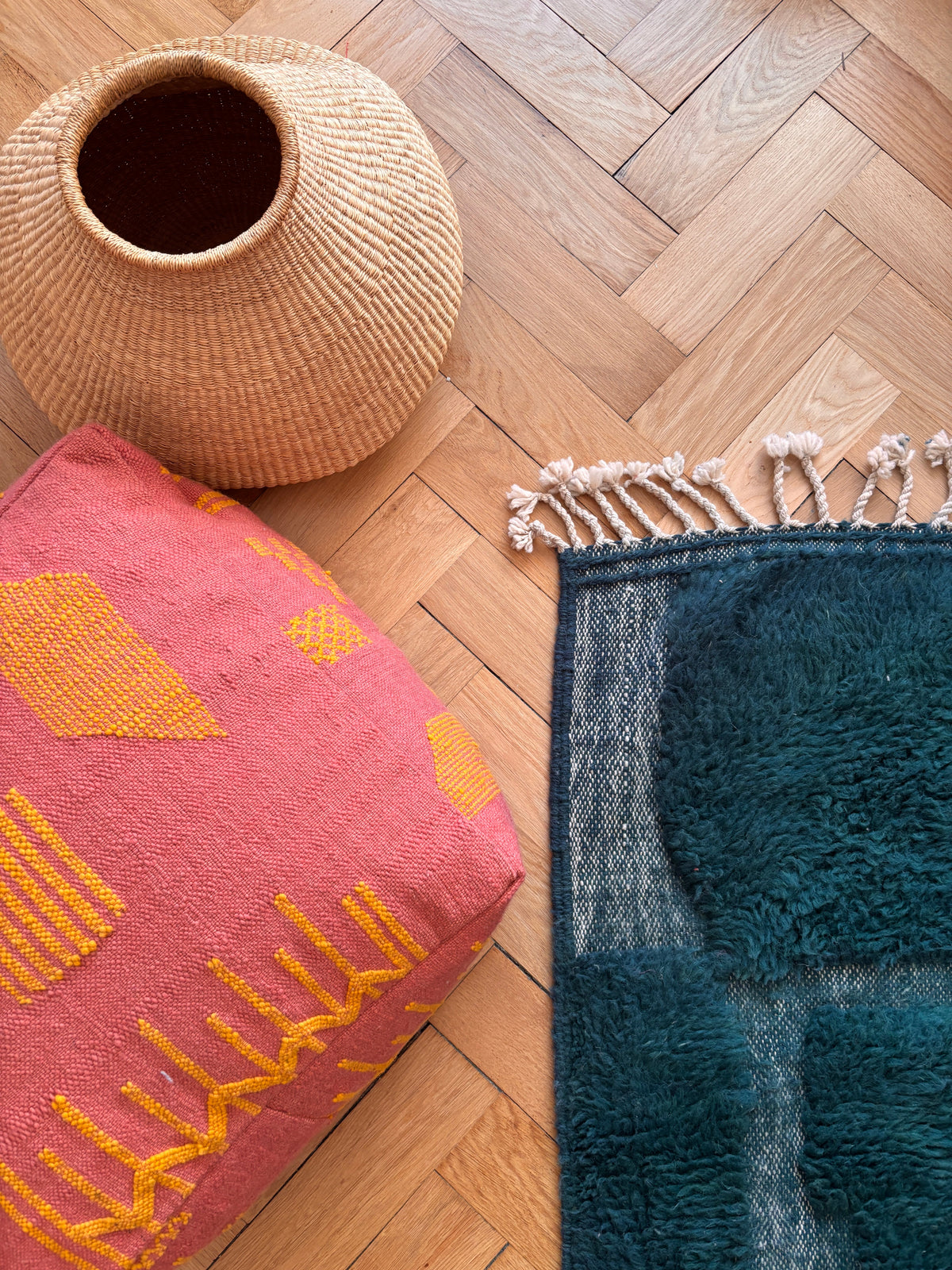Bodenkissen - Colorful Line - Terracotta Edition