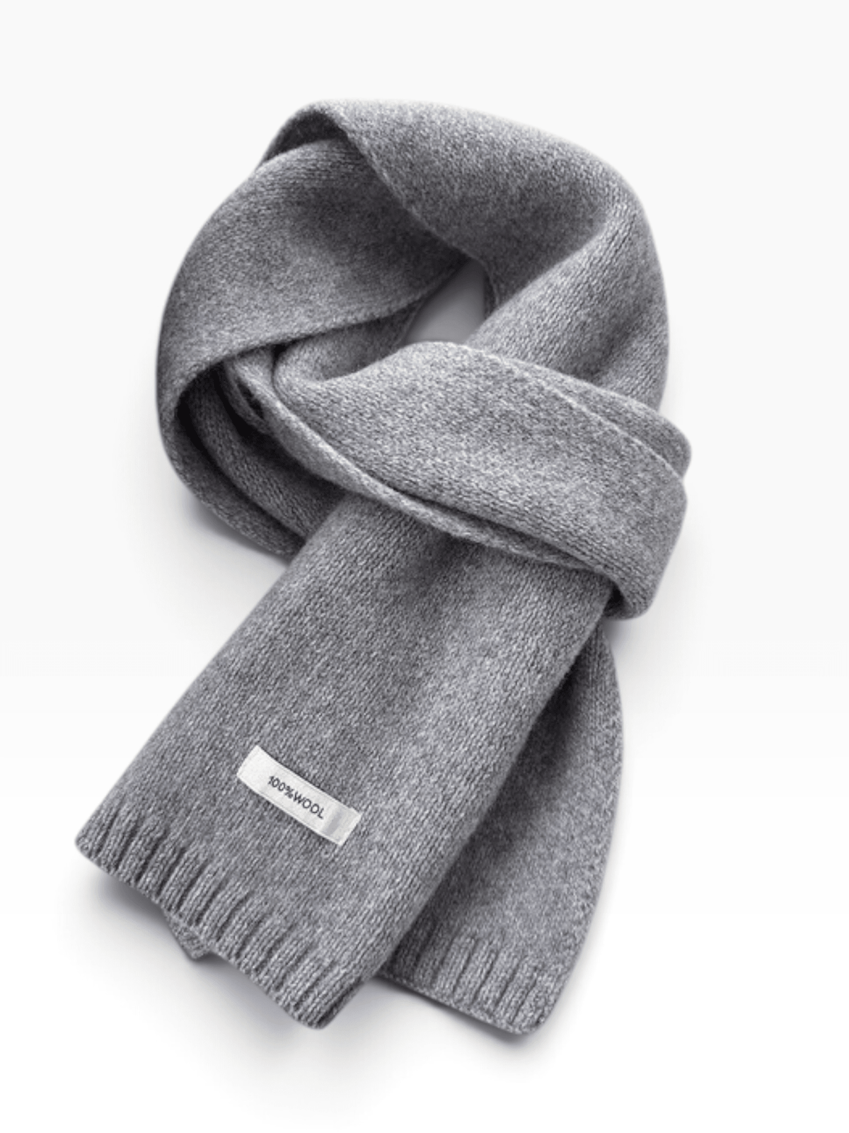 Merino-Wollschal 'NURA' - Grau