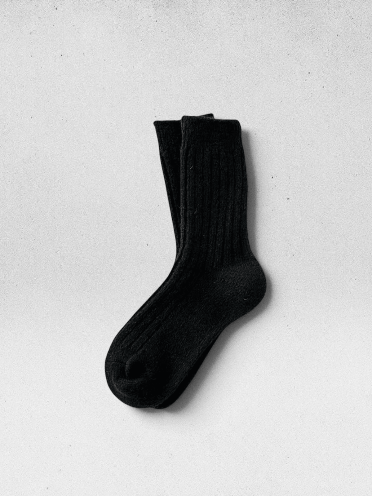 Wollsocken 'SOLA' - Schwarz