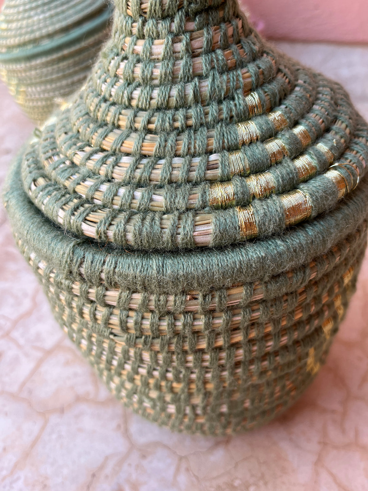 KORB MIT DECKEL - MINT