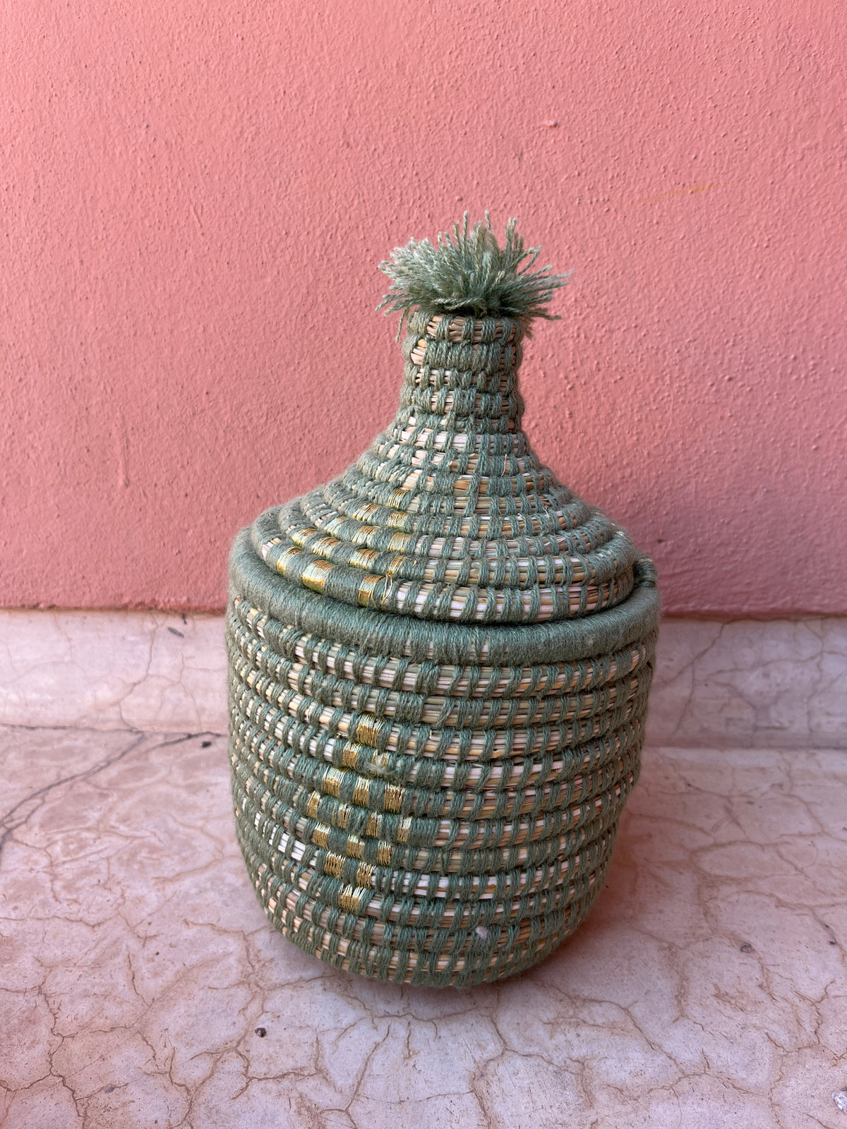 KORB MIT DECKEL - MINT