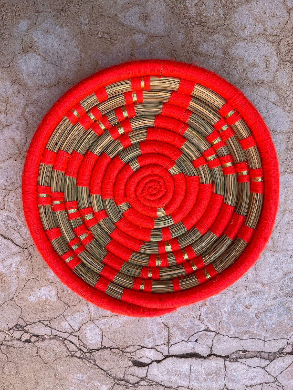 KORBTELLER - NEONROT