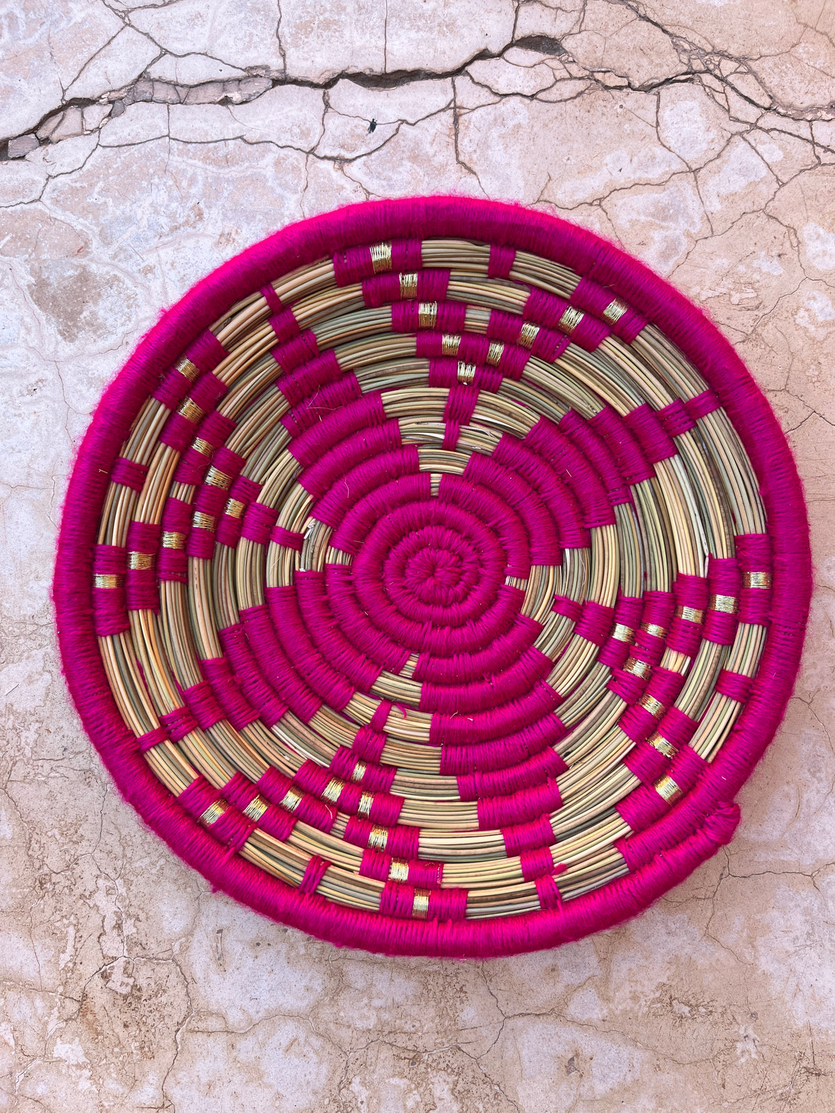 KORBTELLER - FUCHSIA