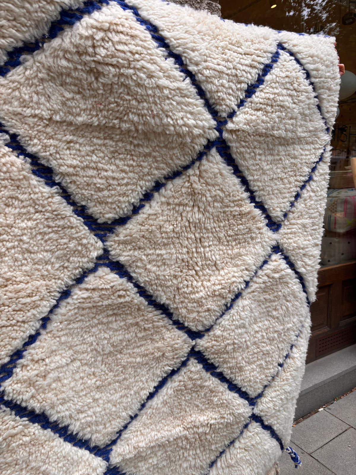 Berber Teppich - JUNAH BLUE - 1,00 x 1,50