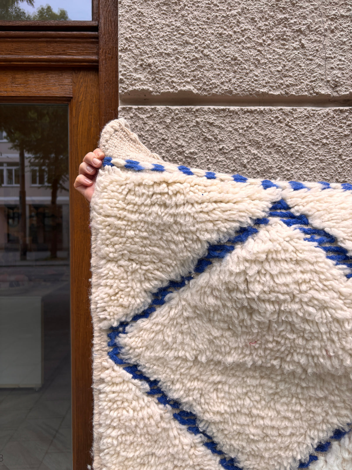 Berber Teppich - JUNAH BLUE - 1,00 x 1,50