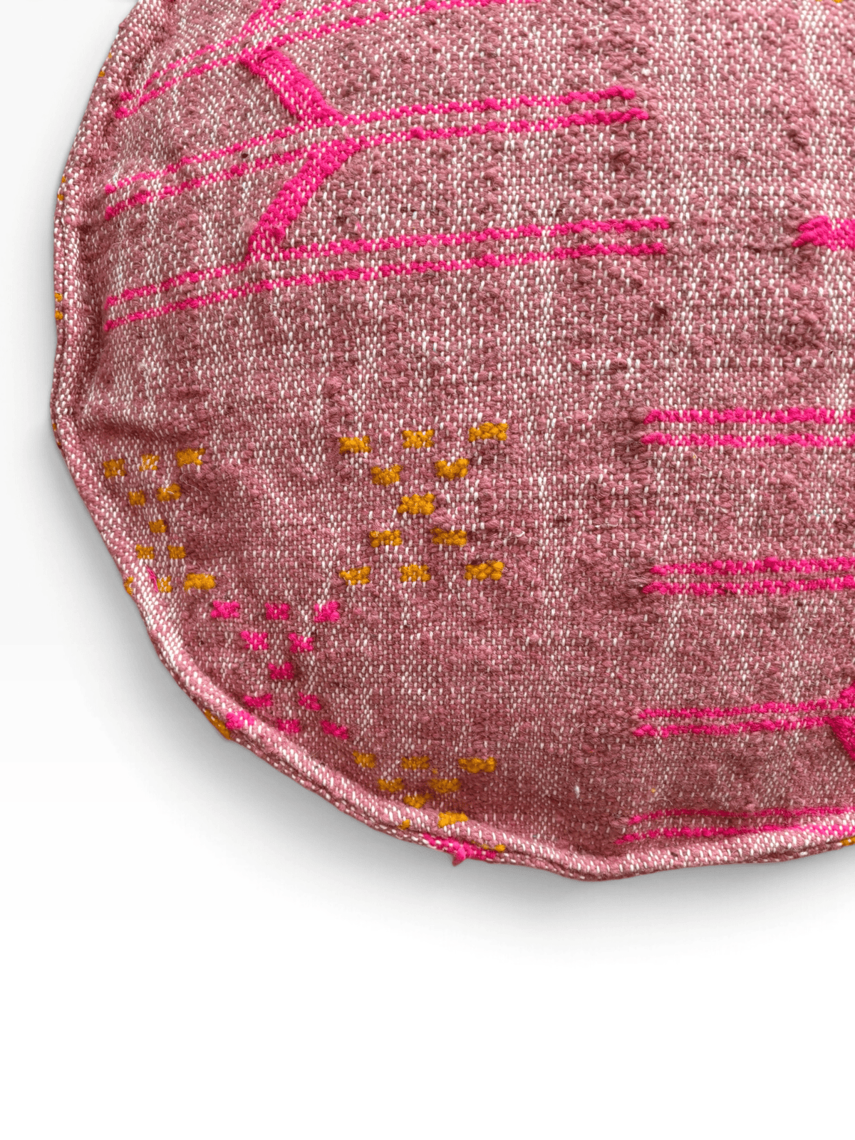 Bodenkissen - Colorful Line Round - Pink Edition