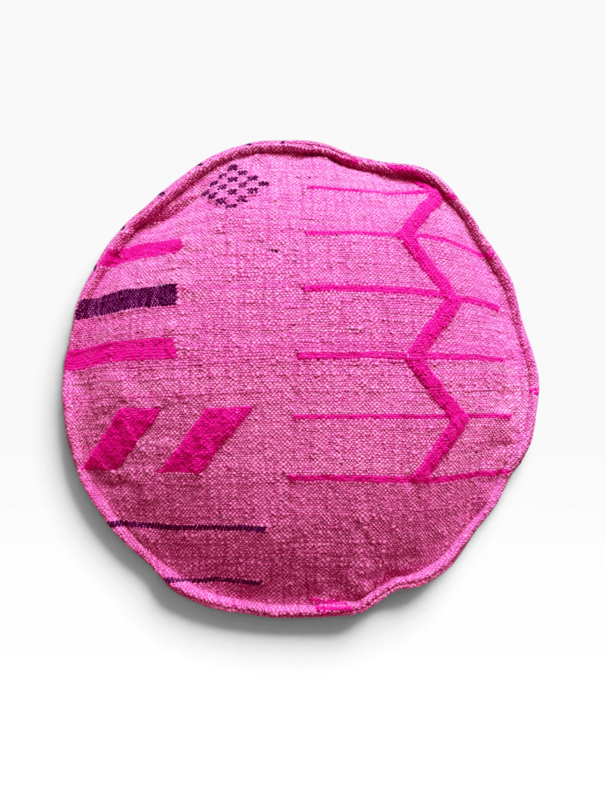 Bodenkissen - Colorful Line Round - Pink Edition