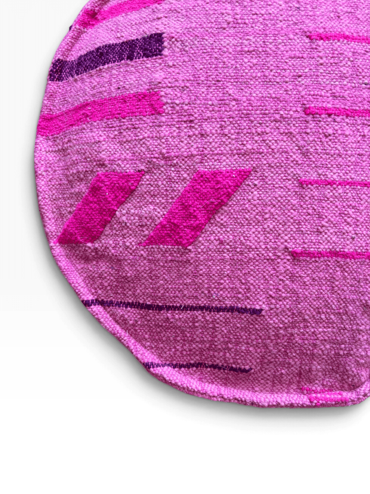 Bodenkissen - Colorful Line Round - Pink Edition
