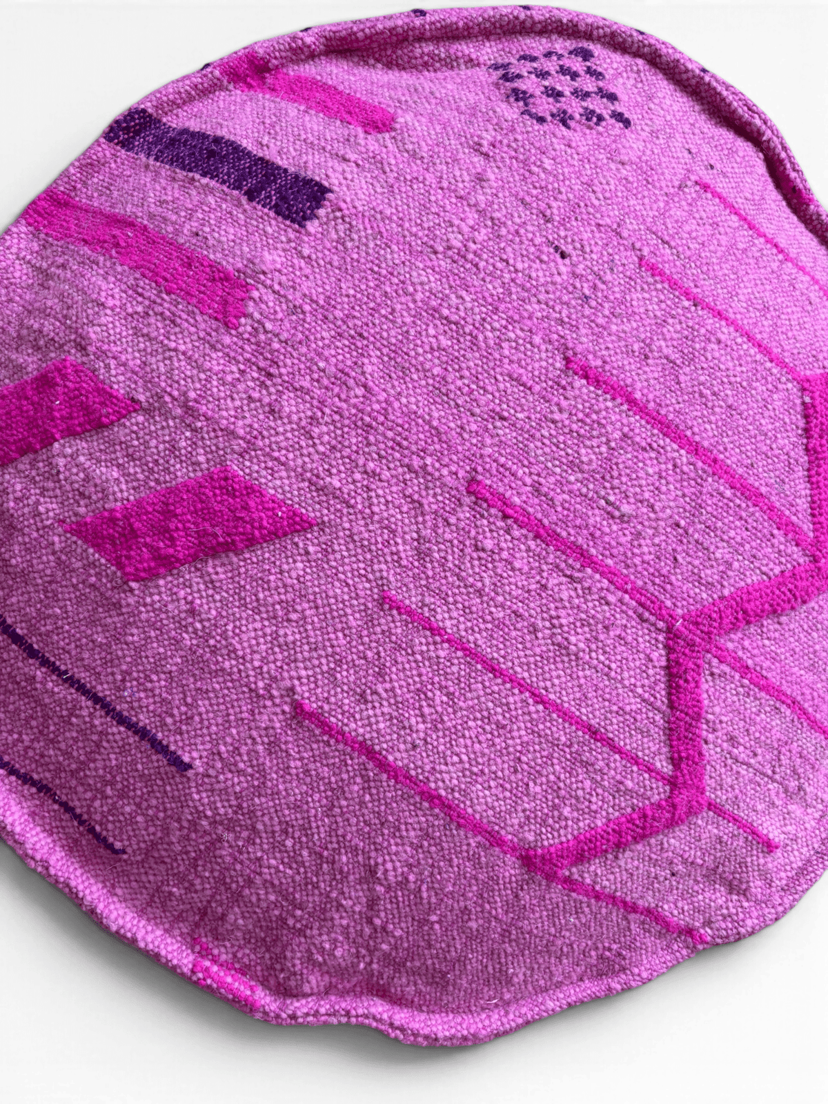 Bodenkissen - Colorful Line Round - Pink Edition