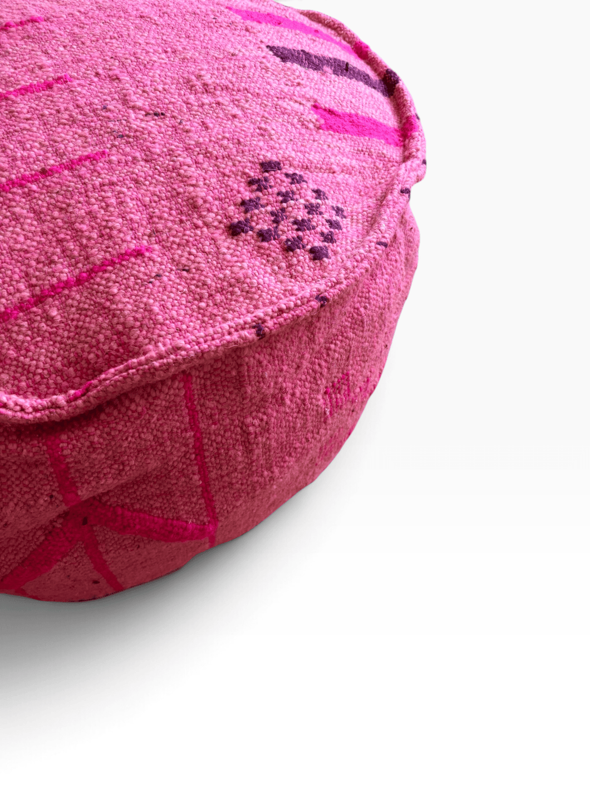 Bodenkissen - Colorful Line Round - Pink Edition