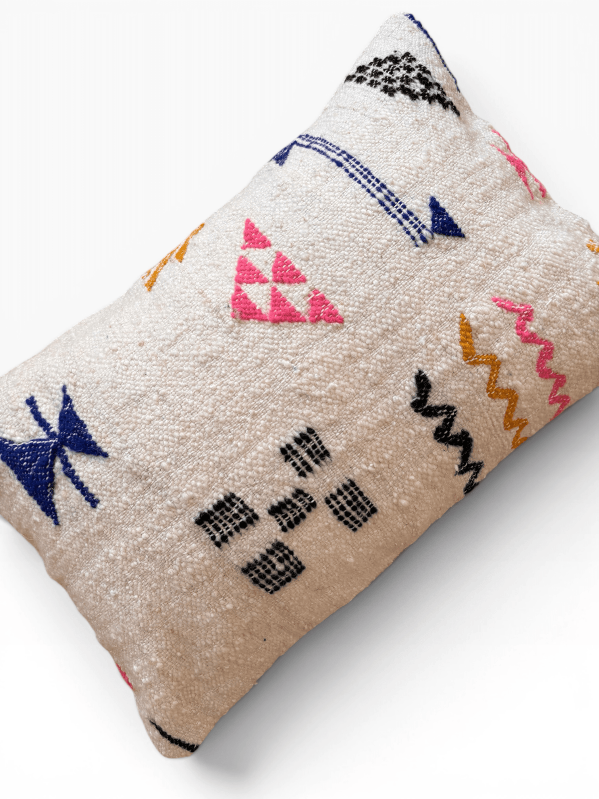 LEY! Kissen – Colorful Line 40 x 60 cm, weißer Bezug mit bunten geometrischen Mustern, Marke: LEY!.