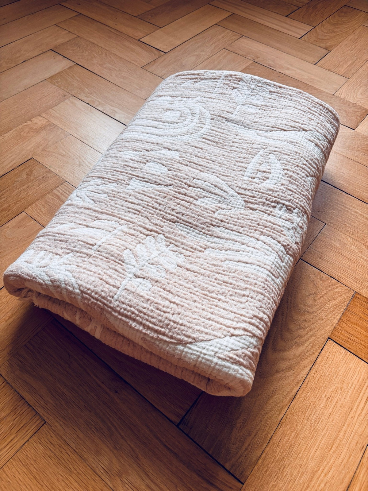 CALMA - Musselin Decke - Beige - 2,20 x 2,40 m