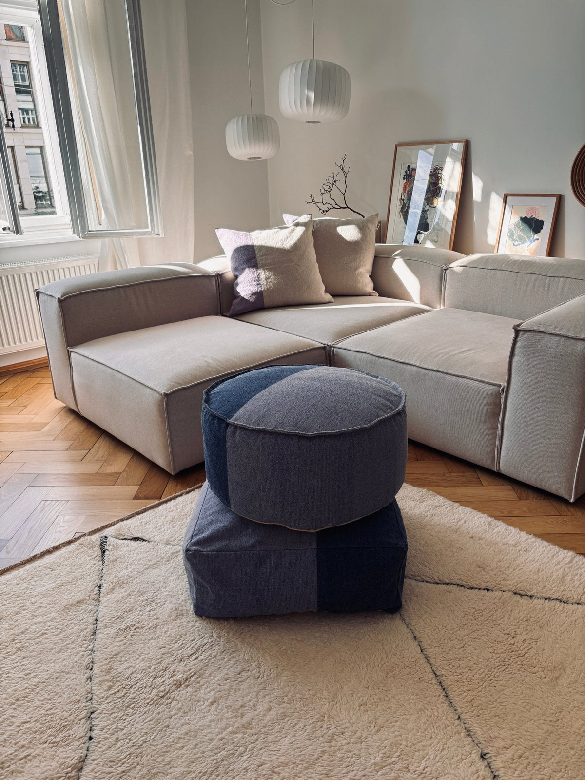 Bodenkissen - Bold Line - Nila