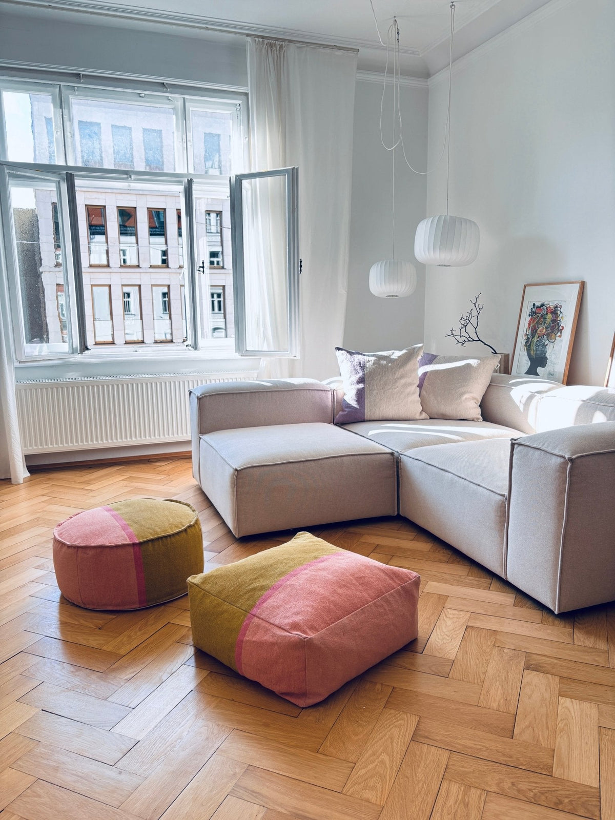 Bodenkissen - Bold Line - Banu