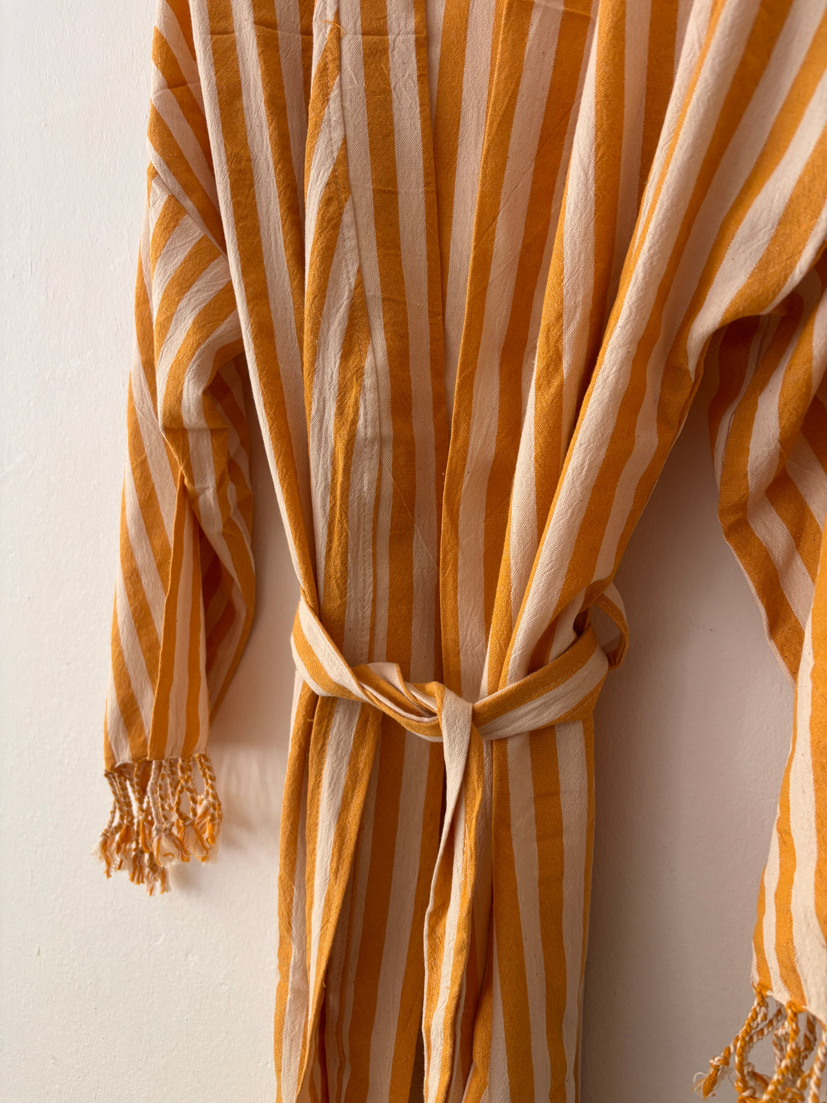 KIMONO - MEDITERANE - GELB - WEIß