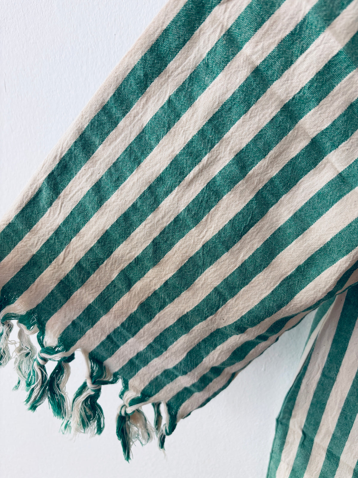 KIMONO - MEDITERANE - GRÜN - WEIß