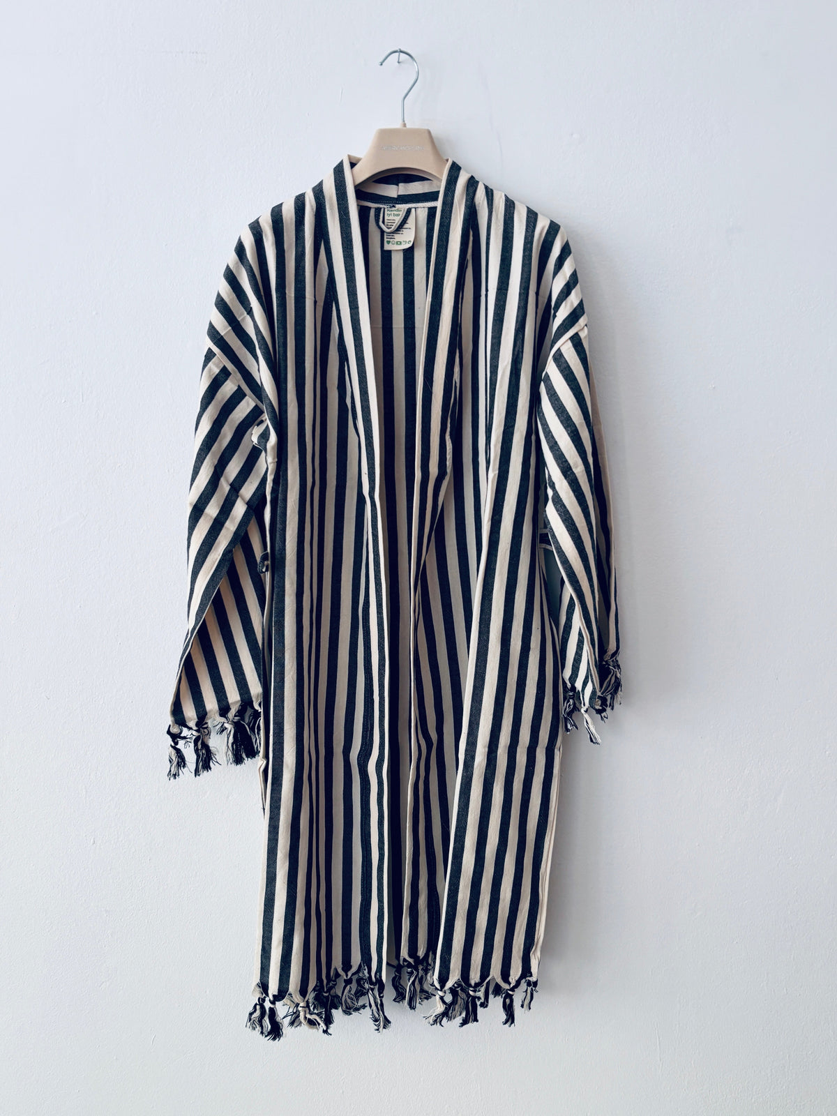 KIMONO - MEDITERANE - SCHWARZ - WEIß