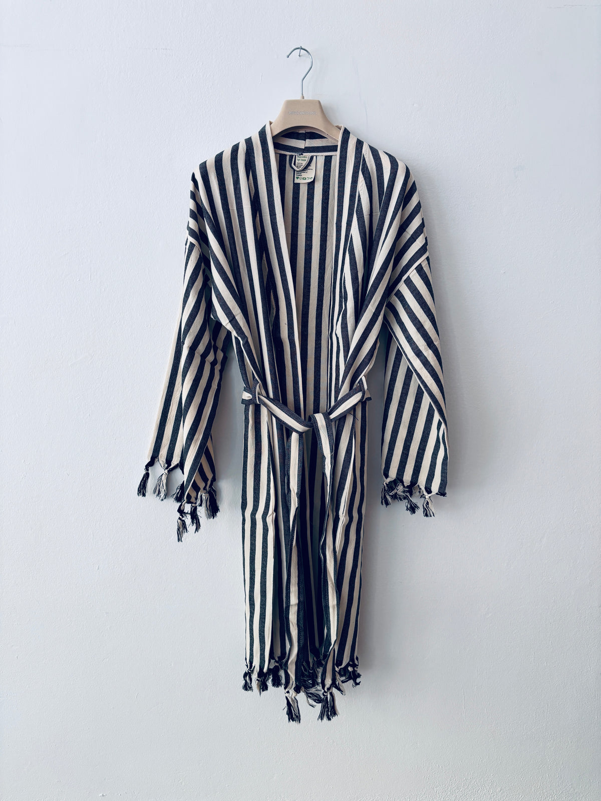 KIMONO - MEDITERANE - SCHWARZ - WEIß