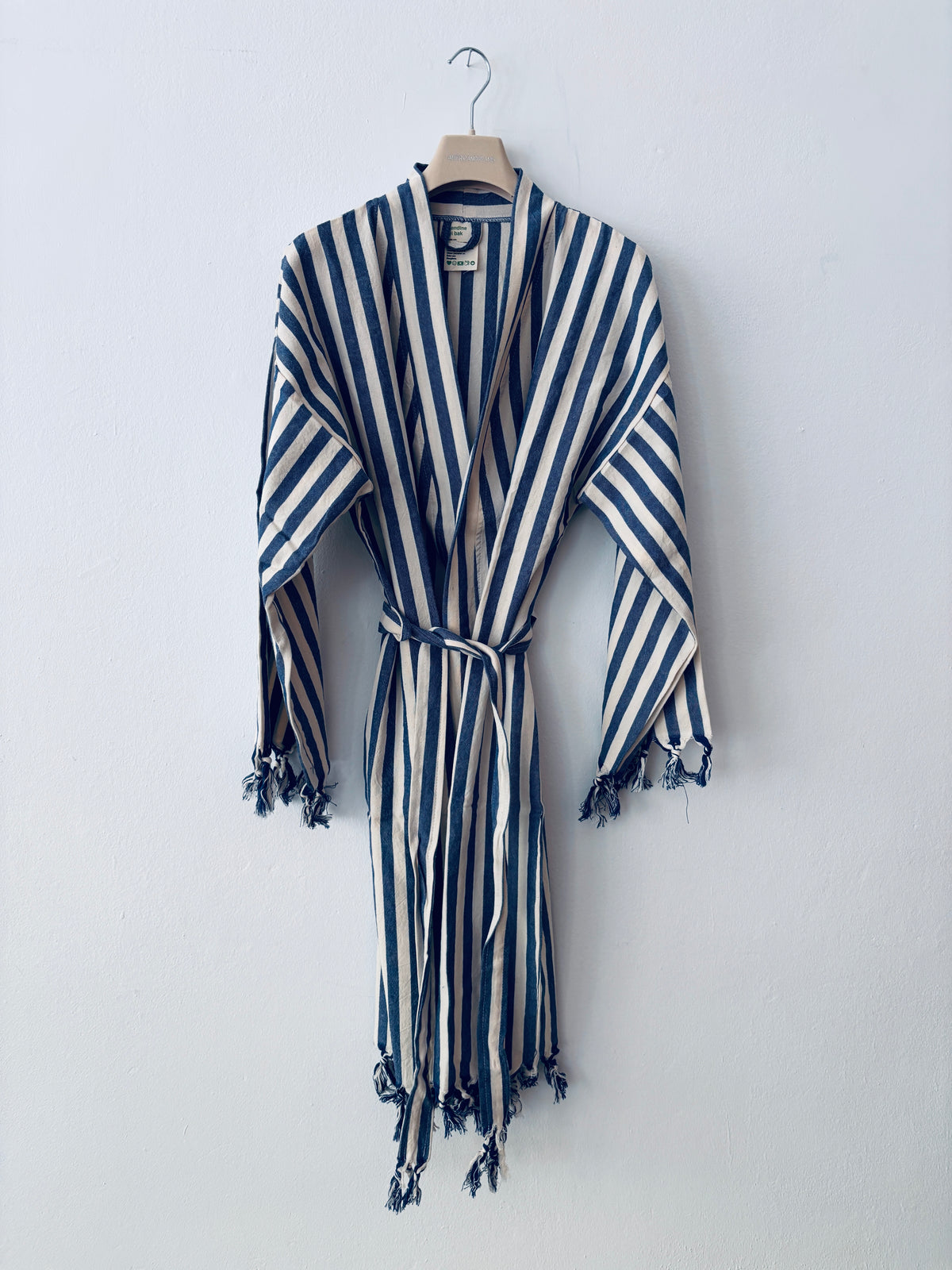 KIMONO - MEDITERANE - BLAU - WEIß
