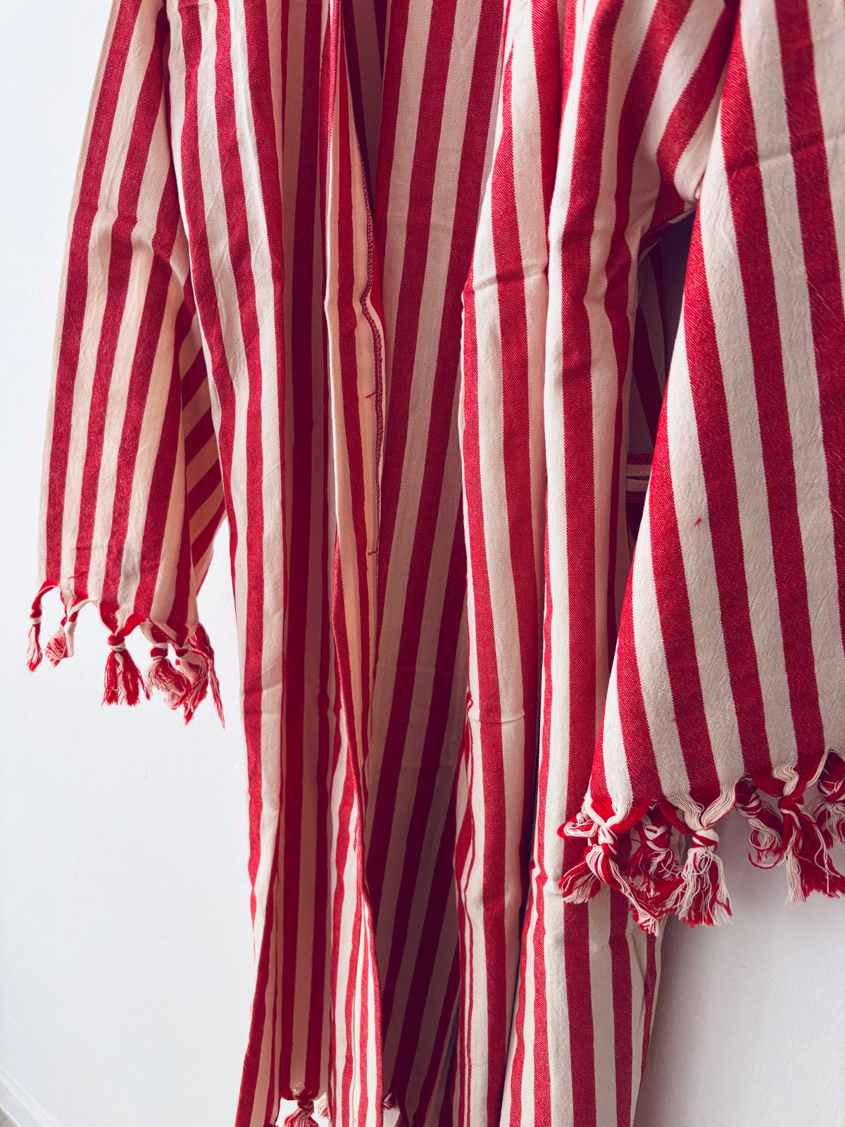 KIMONO - MEDITERANE - ROT - WEIß
