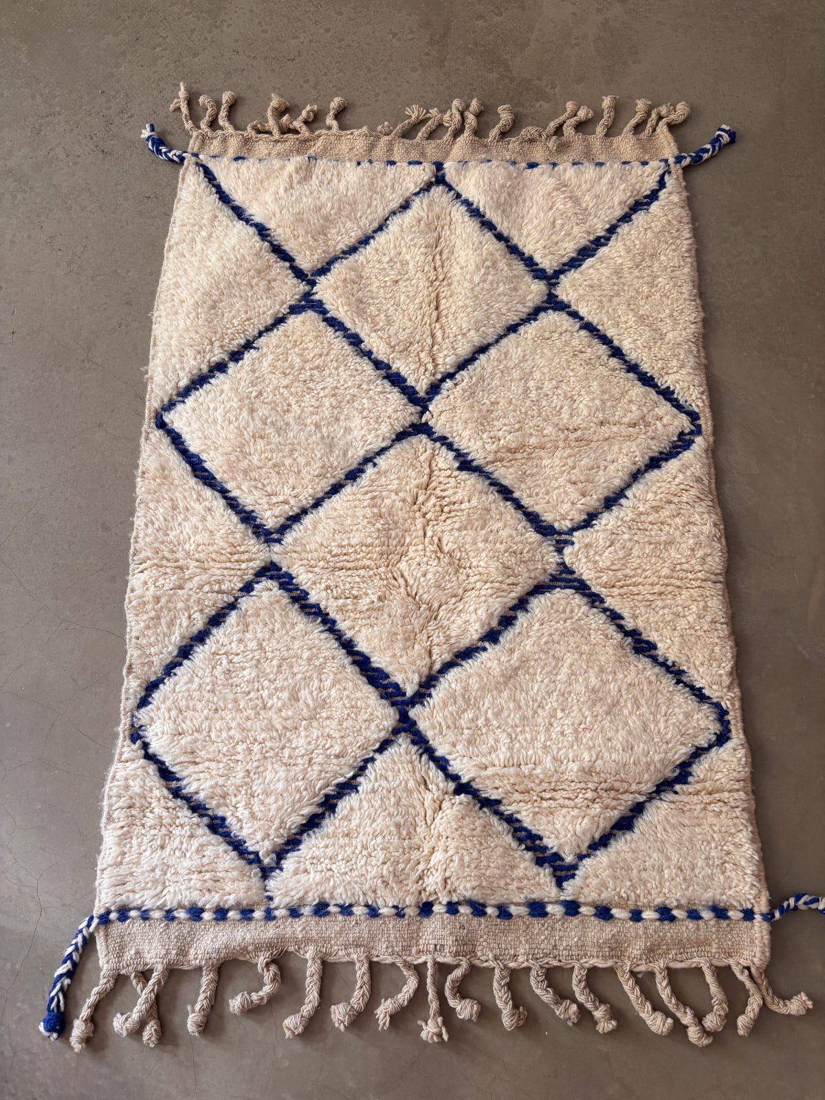 Berber Teppich - JUNAH BLUE - 1,00 x 1,50