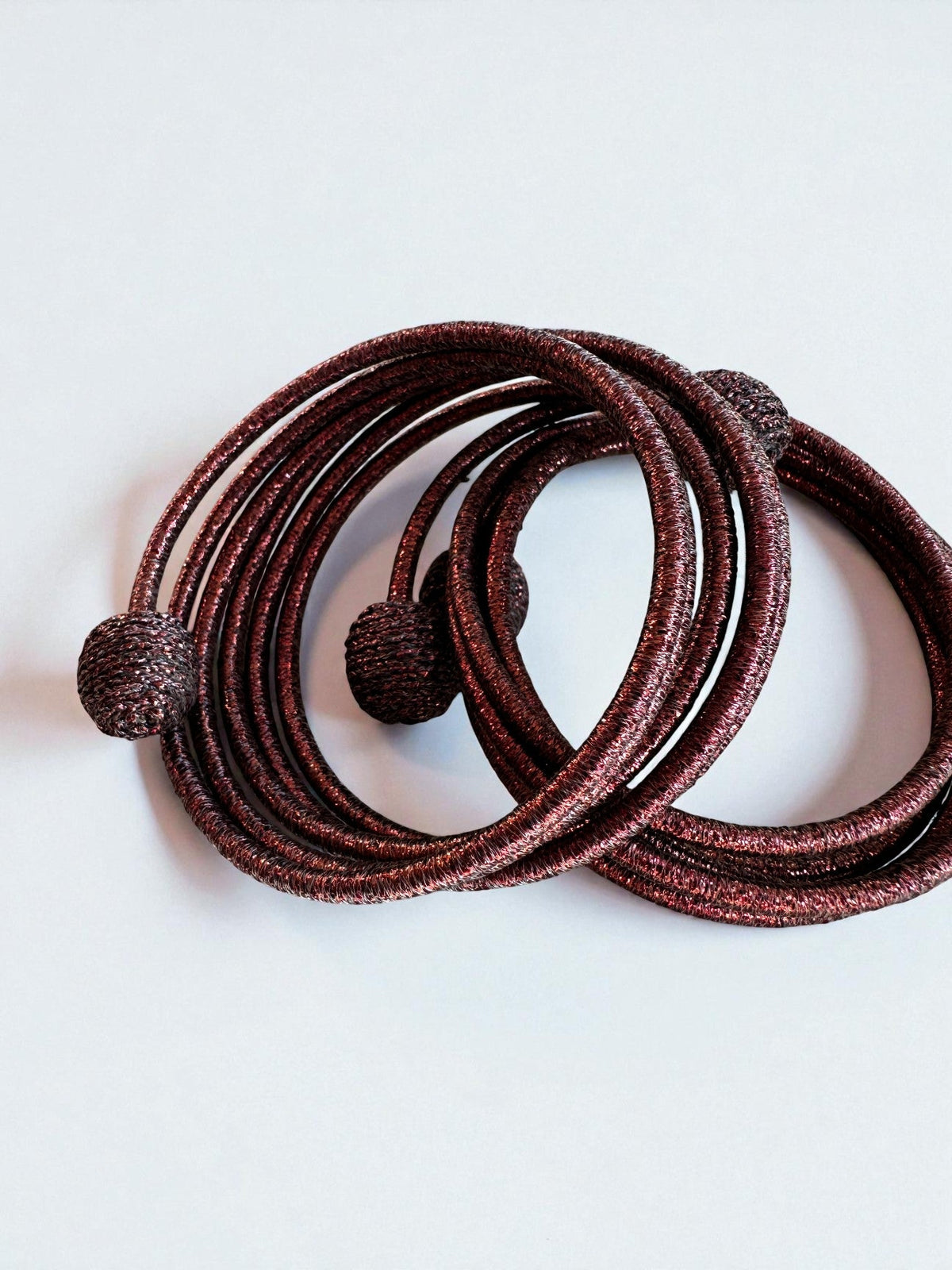 Armreif - Spirale - braun schimmernd