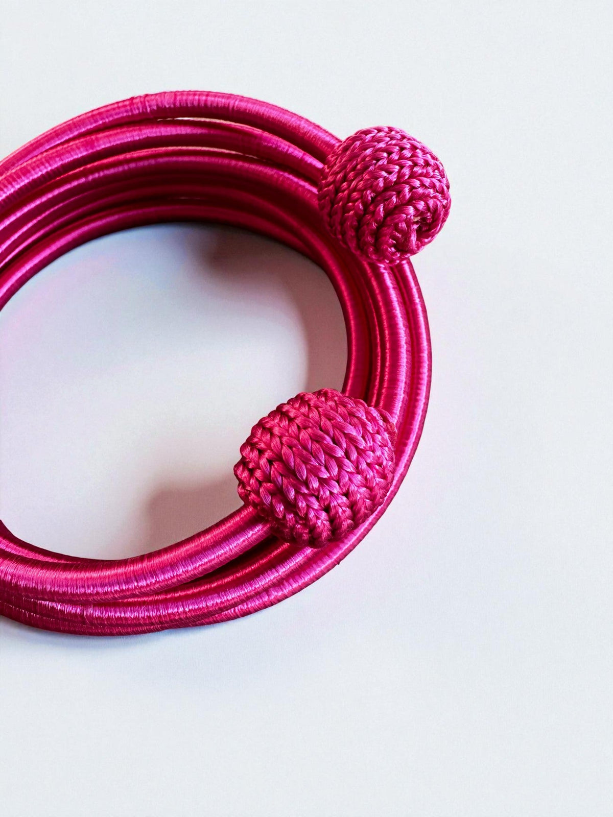 Armreif - Spirale - pink