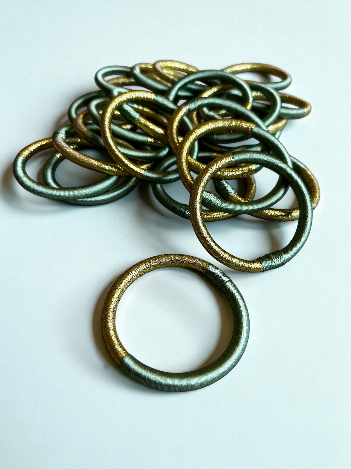 Armreif - Salbei-gold