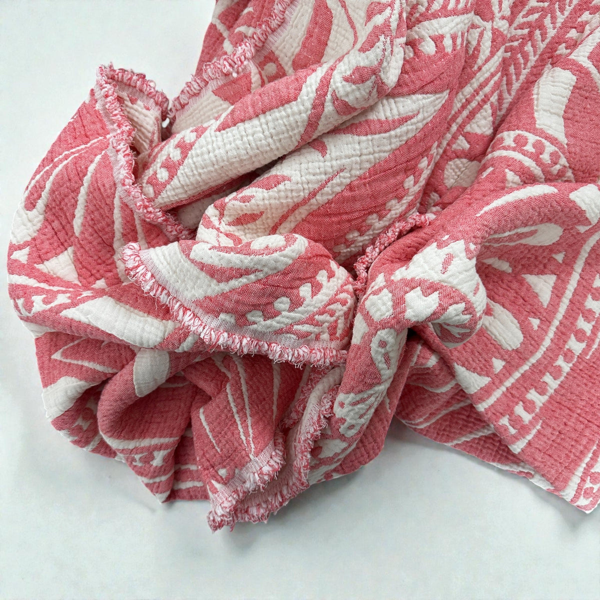 CALMA Musselin Decke - GRANATAPFEL - 2,15 x 2,30 m