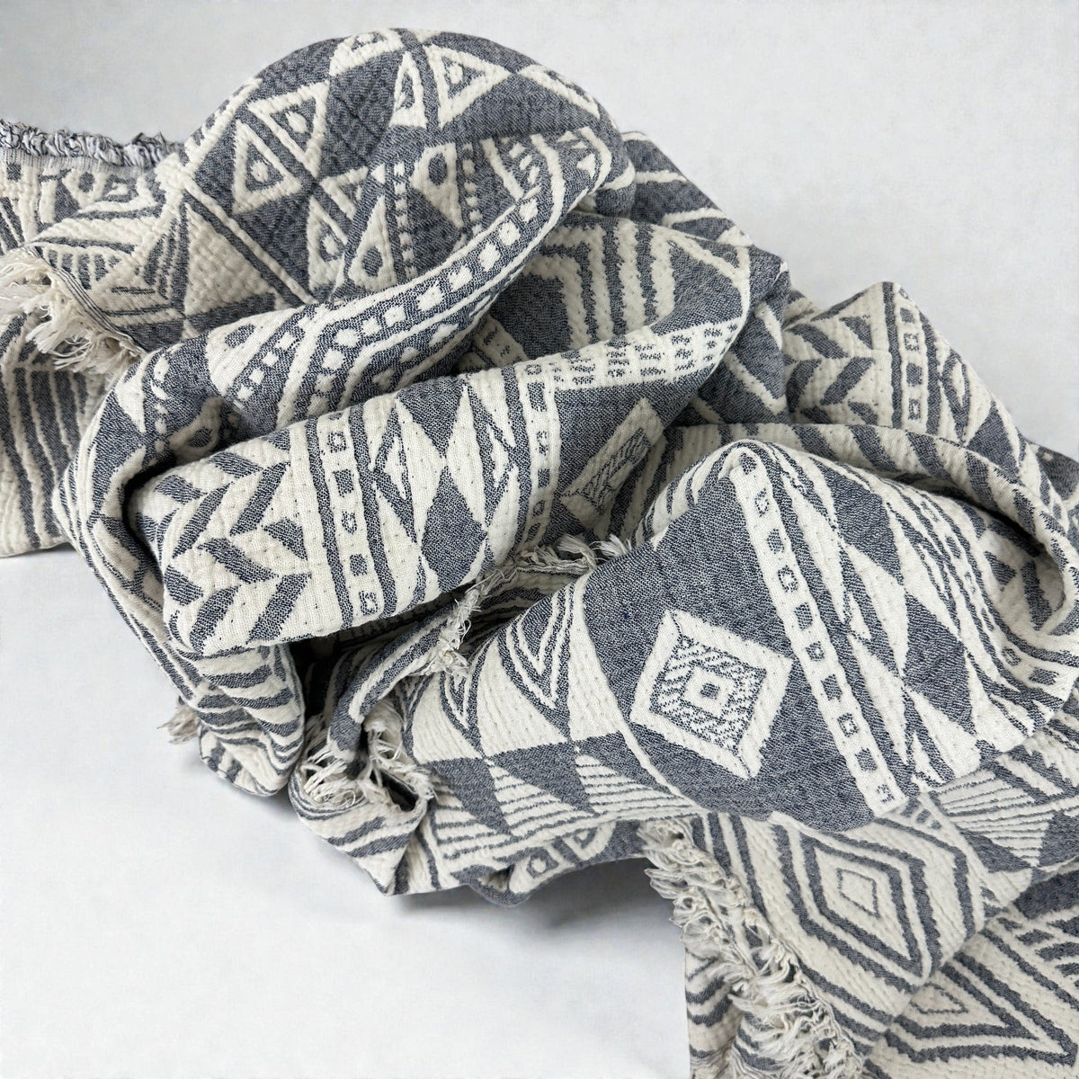 CALMA Musselin Decke - OASENSTEIN - 1,50 x 2,40 m