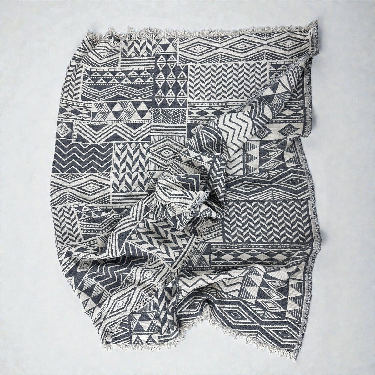 CALMA Musselin Decke - OASENSTEIN - 1,50 x 2,40 m