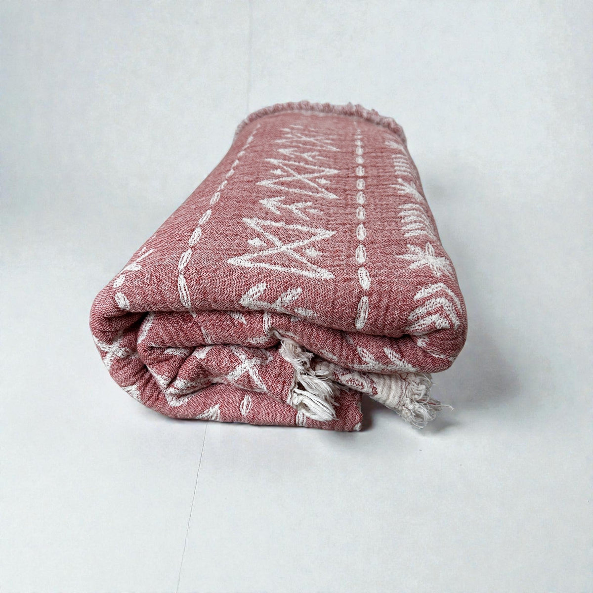 CALMA Musselin Decke - ZIMT VON MARRAKESCH - 1,60 x 2,30 m