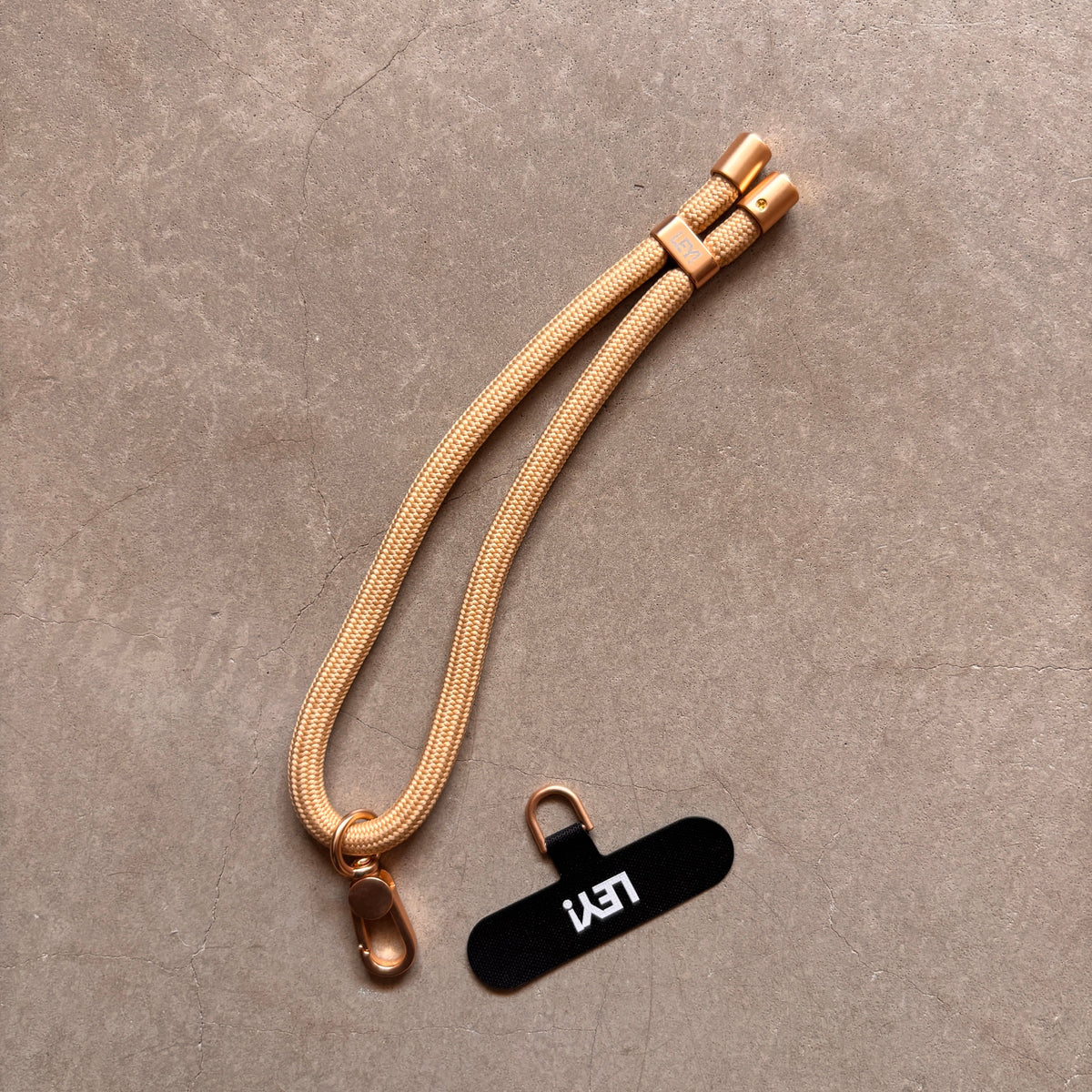 LEY! Schlüsselanhänger Beige